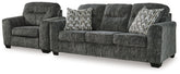 Hoover Furniture Outlet - Ashley Furniture - Lonoke Sofa and Oversized Chair - Sofa and Oversized Chair - 50504U11
