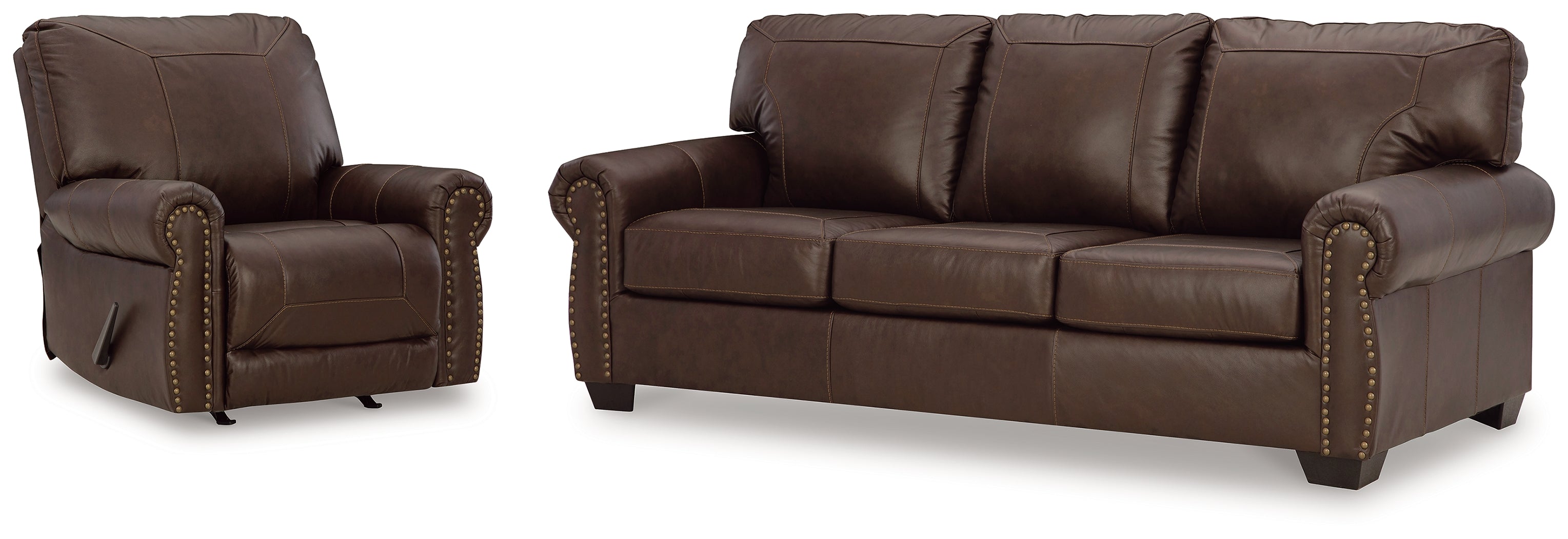 Hoover Furniture Outlet - Ashley Furniture - Colleton Sofa and Recliner - Sofa and Recliner - 52107U2