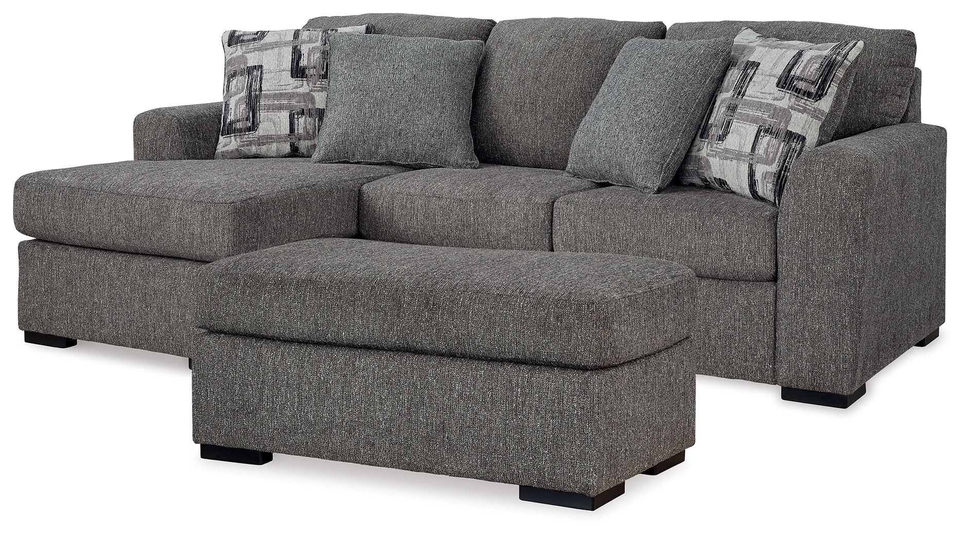 Hoover Furniture Outlet - Ashley Furniture - Gardiner Sofa Chaise and Ottoman - Sofa Chaise and Ottoman - 52404U1