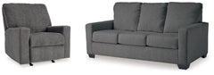 Hoover Furniture Outlet - Ashley Furniture - Rannis Full Sofa Sleeper and Recliner - Full Sofa Sleeper and Recliner - 53602U1