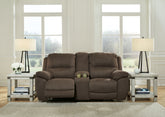 Hoover Furniture Outlet - Ashley Furniture - Next-Gen Gaucho Reclining Loveseat with Console - DBL Rec Loveseat w/Console - 5420494