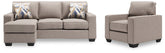 Hoover Furniture Outlet - Ashley Furniture - Greaves Sofa Chaise and Chair - Sofa Chaise and Chair - 55104U1