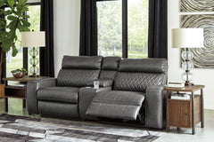 Hoover Furniture Outlet - Ashley Furniture - Samperstone 3-Piece Power Reclining Sectional Loveseat - 3-Piece Power Reclining Sectional Loveseat - 55203S3