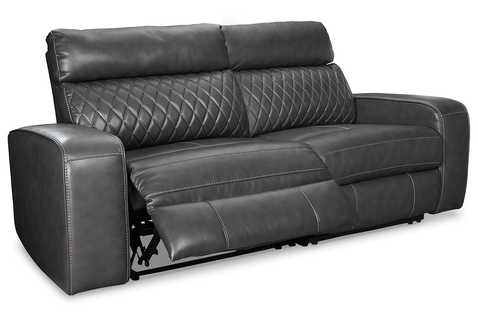 Hoover Furniture Outlet - Ashley Furniture - Samperstone 2-Piece Power Reclining Sectional Loveseat - 2-Piece Power Reclining Sectional Loveseat - 55203S5
