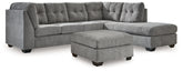 Hoover Furniture Outlet - Ashley Furniture - Marleton 2-Piece Sectional and Ottoman - 2-Piece Sectional and Ottoman - 55305U1