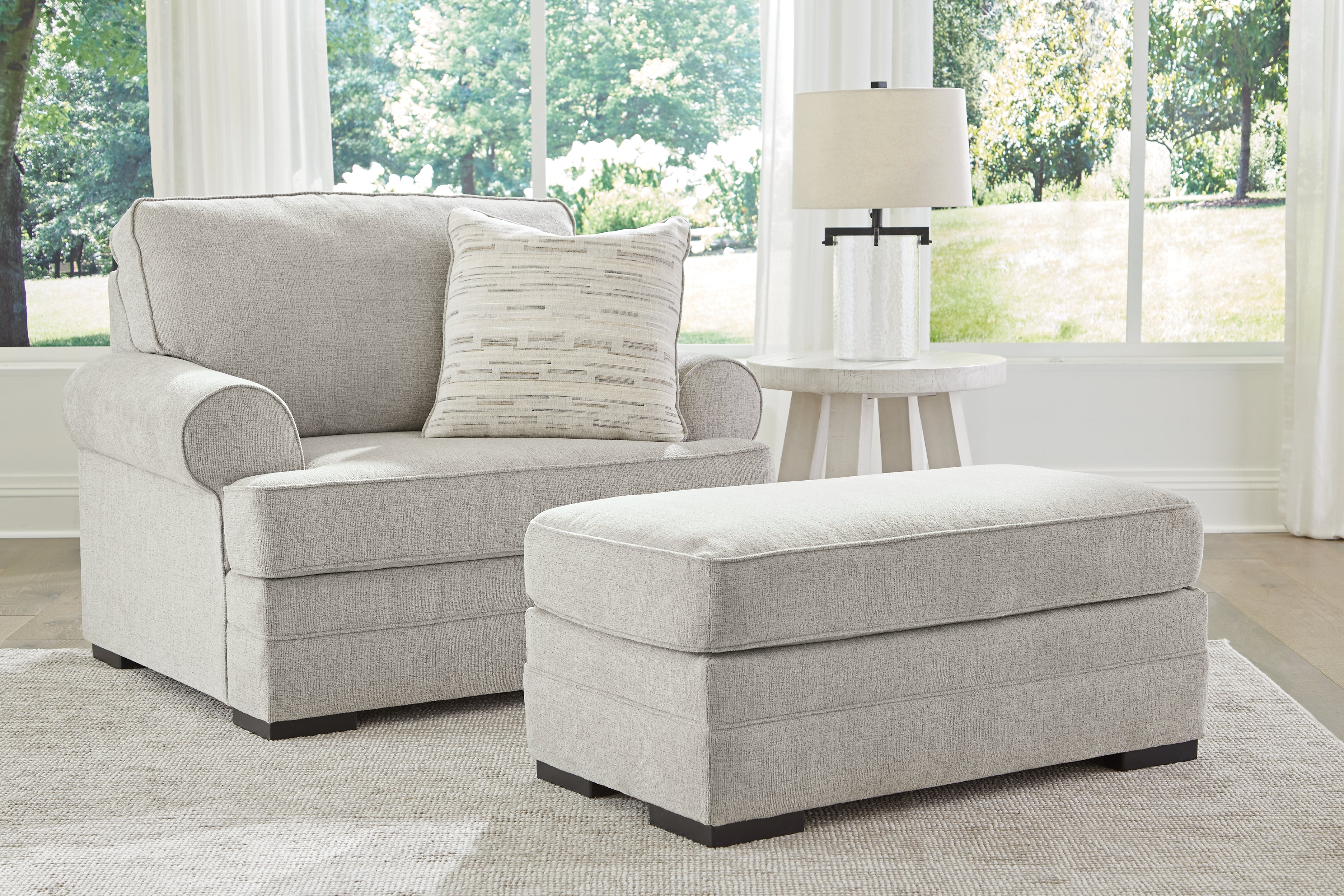 Hoover Furniture Outlet - Ashley Furniture - Eastonbridge Oversized Chair and Ottoman - Oversized Chair and Ottoman - 56603U2