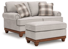 Hoover Furniture Outlet - Ashley Furniture - Clearbrooke Loveseat and Ottoman - Loveseat and Ottoman - PC56803U1