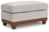 Hoover Furniture Outlet - Ashley Furniture - Clearbrooke Ottoman - Ottoman / Sandstone - PC5680314