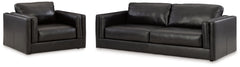Hoover Furniture Outlet - Ashley Furniture - Amiata Sofa and Oversized Chair - Sofa and Oversized Chair - 57405U2