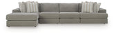 Hoover Furniture Outlet - Ashley Furniture - Avaliyah 4-Piece Sectional with Chaise - RAF 4-Piece Sectional with Chaise - 58103S15