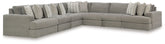 Hoover Furniture Outlet - Ashley Furniture - Avaliyah 7-Piece Sectional - RAF 7-Piece Sectional - 58103S8