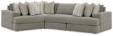 Hoover Furniture Outlet - Ashley Furniture - Avaliyah 4-Piece Sectional - RAF 4-Piece Sectional - 58103S5