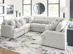 Hoover Furniture Outlet - Ashley Furniture - Cuddle Plush 8-Piece Sectional - RAF 8-Piece Sectional - PC59106S6