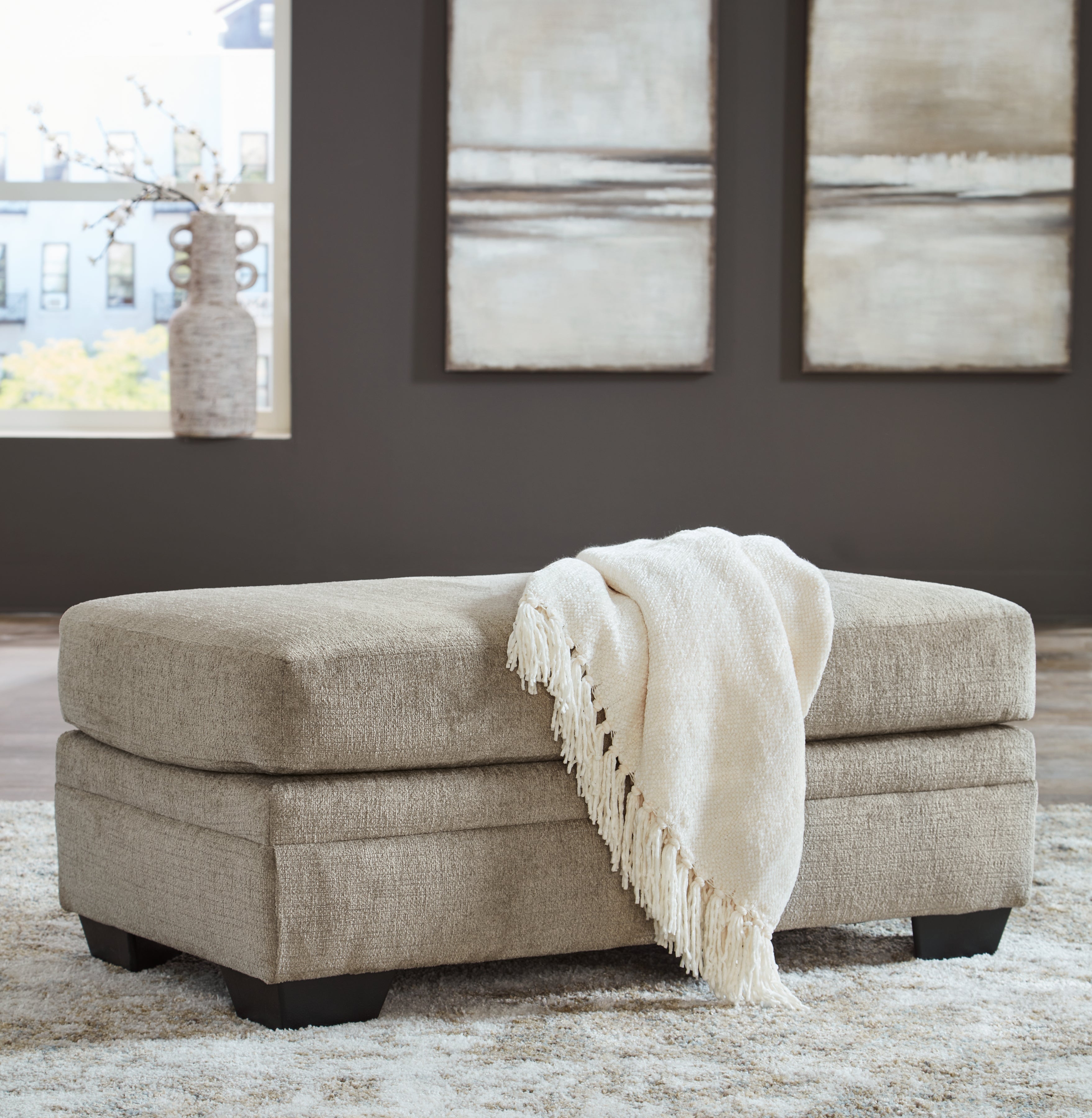 Hoover Furniture Outlet - Ashley Furniture - Stonemeade Ottoman - Ottoman - 5950414