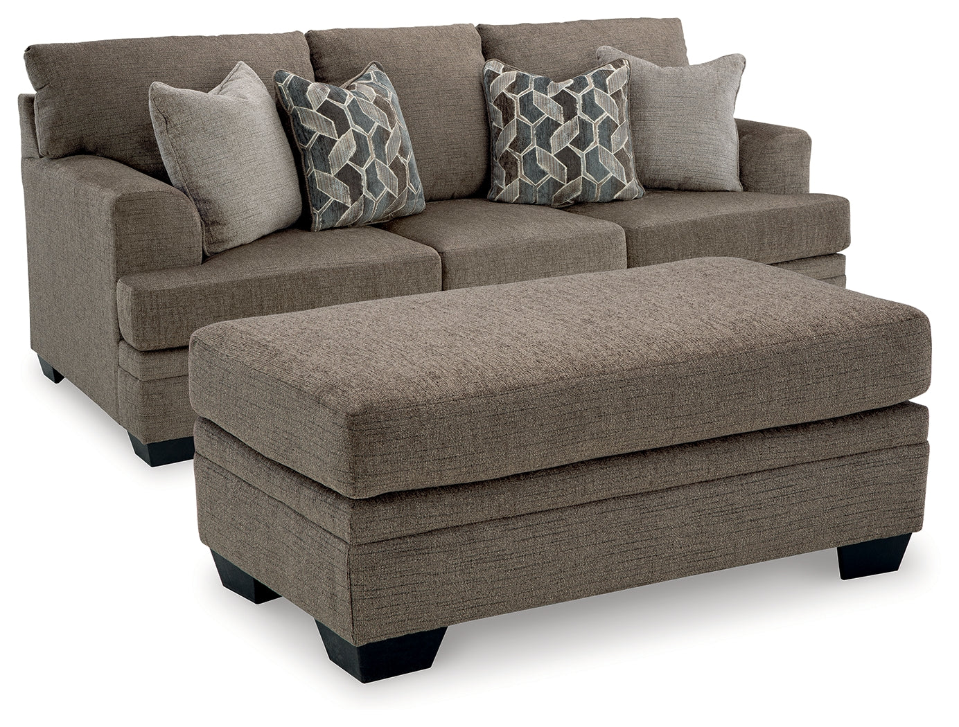 Hoover Furniture Outlet - Ashley Furniture - Stonemeade Sofa and Ottoman - Sofa and Ottoman - 59505U8