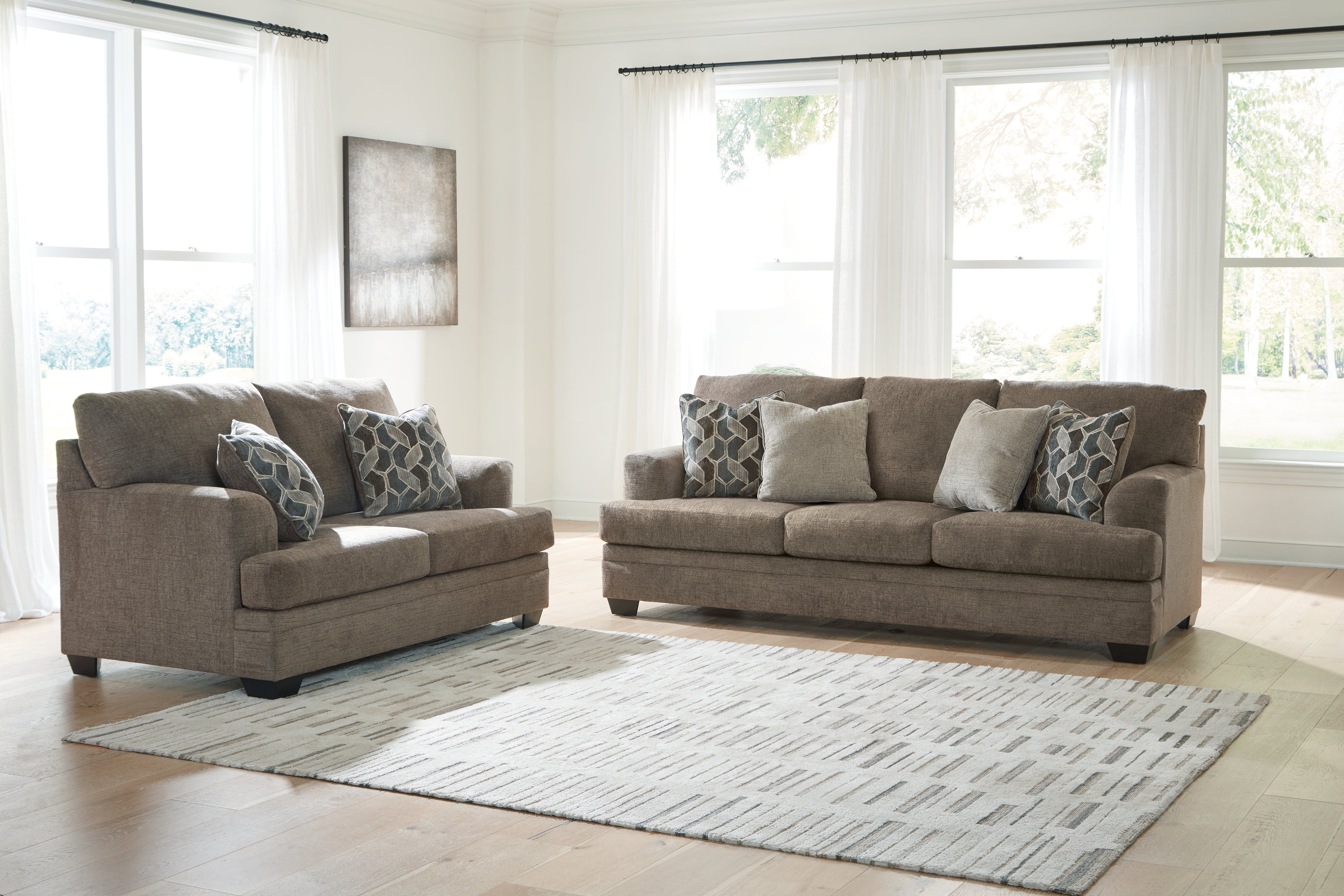 Hoover Furniture Outlet - Ashley Furniture - Stonemeade Sofa and Loveseat - Sofa and Loveseat - 59505U1