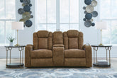 Hoover Furniture Outlet - Ashley Furniture - Wolfridge Power Reclining Loveseat - PWR REC Loveseat/CON/ADJ HDRST - 6070318