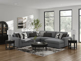 Hoover Furniture Outlet - Ashley Furniture - Bealton 5-Piece Sectional with Chaise - RAF 5-Piece Sectional with Chaise - 61305S7