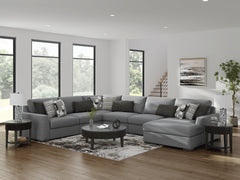 Hoover Furniture Outlet - Ashley Furniture - Bealton 6-Piece Sectional with Chaise - RAF 6-Piece Sectional with Chaise - 61305S12