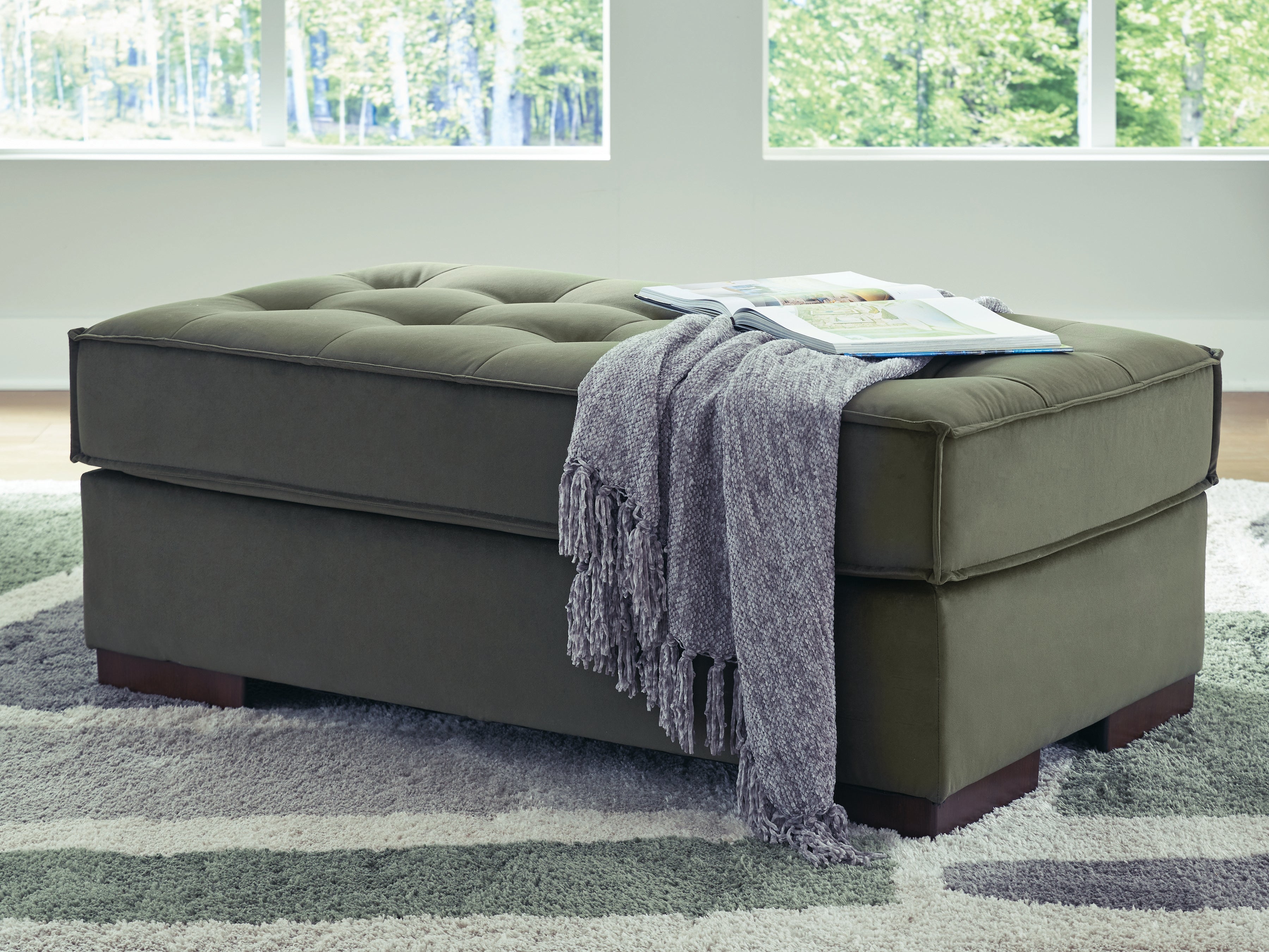 Hoover Furniture Outlet - Ashley Furniture - Caspian-Town Oversized Accent Ottoman - Oversized Accent Ottoman - PC6170208