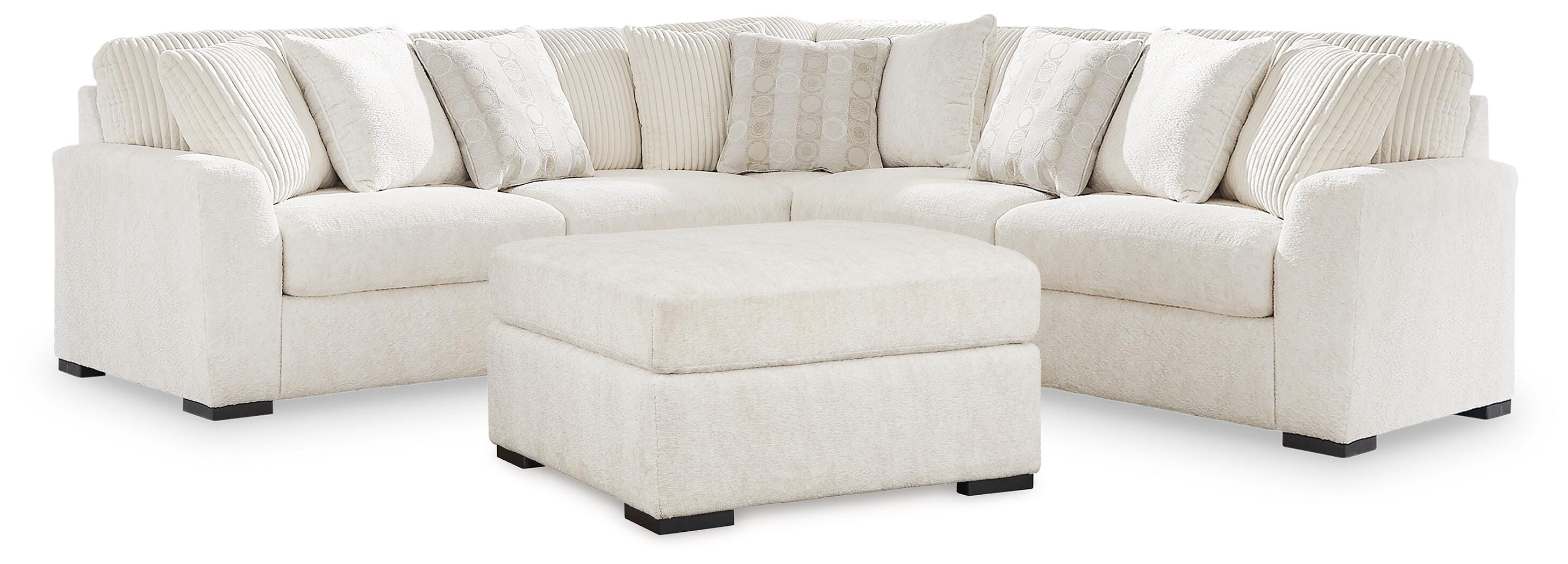 Hoover Furniture Outlet - Ashley Furniture - Chessington 3-Piece Sectional and Ottoman - 3-Piece Sectional and Ottoman - 61904U3