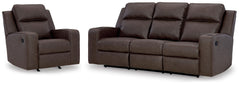 Hoover Furniture Outlet - Ashley Furniture - Lavenhorne Reclining Sofa and Recliner - Reclining Sofa and Recliner - 63306U3