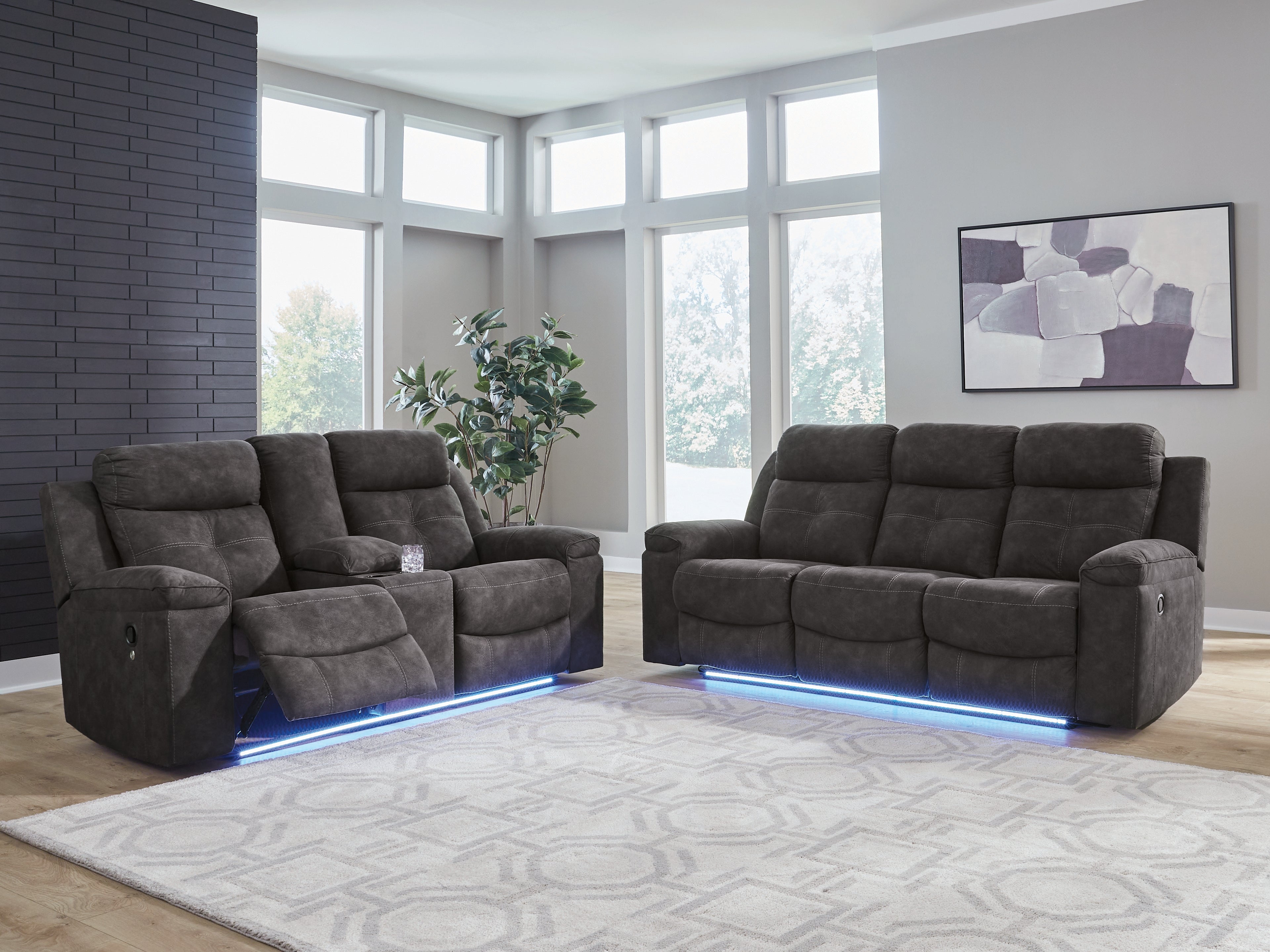 Hoover Furniture Outlet - Ashley Furniture - Brysonview Reclining Sofa and Loveseat - Reclining Sofa and Loveseat - 63605U1