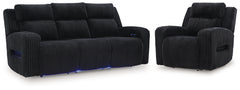 Hoover Furniture Outlet - Ashley Furniture - Forest Lake Power Reclining Sofa and Power Recliner - Power Reclining Sofa and Power Recliner - PC64202U2
