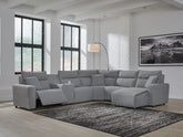 Hoover Furniture Outlet - Ashley Furniture - ModMax II 6-Piece Power Reclining Sectional with Chaise - 6-Piece Power Reclining Sectional with Chaise - 65906S6