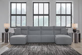Hoover Furniture Outlet - Ashley Furniture - Modmax II 4-Piece Reclining Sectional with Double Chaise - 4-Piece Reclining Sectional with Double Chaise - 65906S37