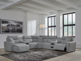 Hoover Furniture Outlet - Ashley Furniture - ModMax II 7-Piece Power Reclining Sectional with Chaise - 7-Piece Power Reclining Sectional with Chaise - 65906S20