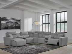 Hoover Furniture Outlet - Ashley Furniture - ModMax II 7-Piece Power Reclining Sectional with Chaise - 7-Piece Power Reclining Sectional with Chaise - 65906S20