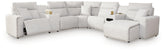 Hoover Furniture Outlet - Ashley Furniture - Modmax II 7-Piece Power Reclining Sectional with Chaise and Audio Console - 7-Piece Power Reclining Sectional with Chaise and Audio Console - 65907S45