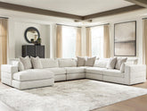 Hoover Furniture Outlet - Ashley Furniture - Ashbourne Estate 6-Piece Sectional with Chaise - RAF 6-Piece Sectional with Chaise - PC66004S14