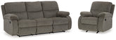 Hoover Furniture Outlet - Ashley Furniture - Scranto Reclining Sofa and Recliner - Reclining Sofa and Recliner - 66502U4