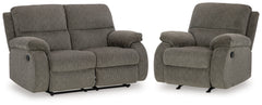 Hoover Furniture Outlet - Ashley Furniture - Scranto Reclining Loveseat and Recliner - Reclining Loveseat and Recliner - 66502U2