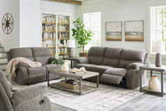 Hoover Furniture Outlet - Ashley Furniture - Scranto Reclining Sofa, Loveseat and Recliner - Reclining Sofa, Loveseat and Recliner - 66502U3