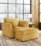 Hoover Furniture Outlet - Ashley Furniture - Keerwick Oversized Chair and Ottoman - Oversized Chair and Ottoman - 67506U2