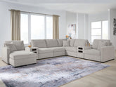 Hoover Furniture Outlet - Ashley Furniture - ModMax Luxe 8-Piece Sectional with Chaise and Audio Consoles - RAF 8-Piece Sectional with Chaise and Audio Consoles - 68605S41