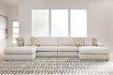Hoover Furniture Outlet - Ashley Furniture - Kestrie 4-Piece Double Chaise Sectional - 4-Piece Double Chaise Sectional - PC68706S9