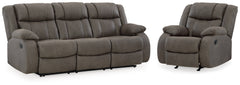 First Base Reclining Sofa and Recliner
