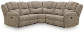 Hoover Furniture Outlet - Ashley Furniture - Pearce-Pike 3-Piece Reclining Sectional - 3-Piece Reclining Sectional - PC69205S4