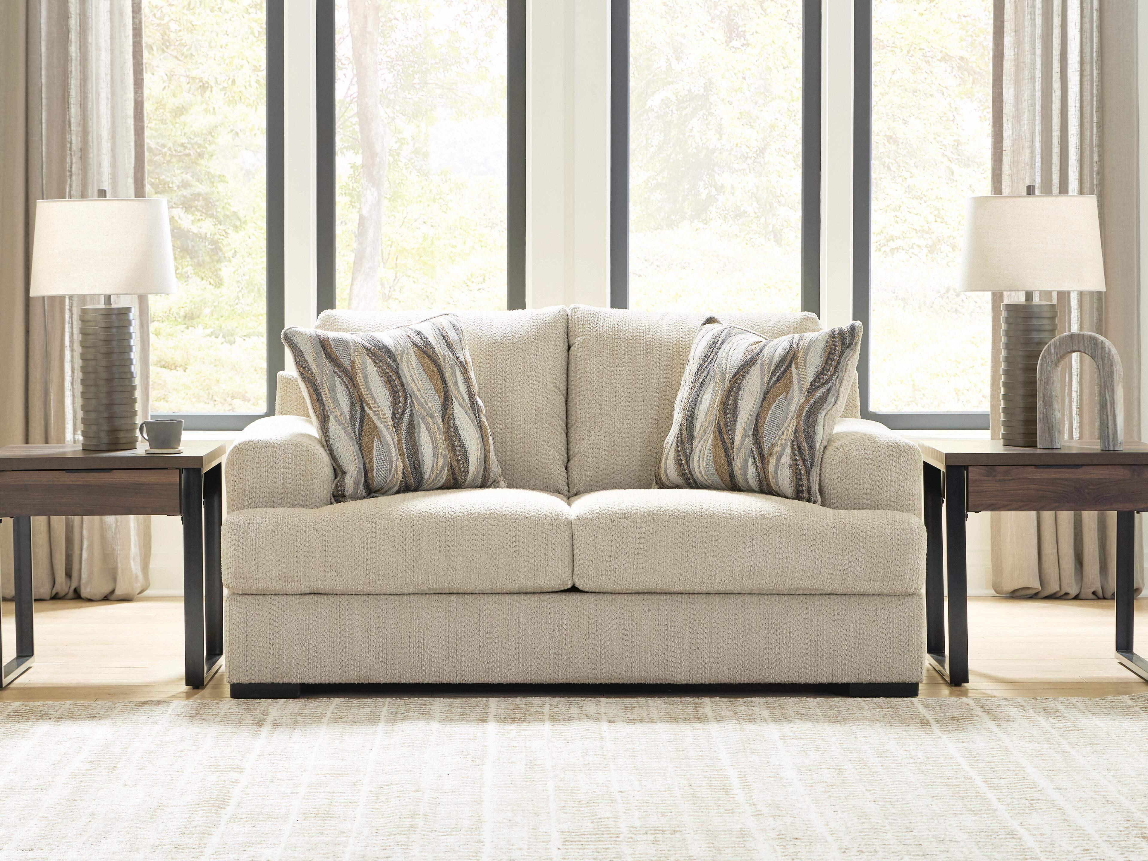 Hoover Furniture Outlet - Ashley Furniture - Lofwood Loveseat - Loveseat - PC6960535