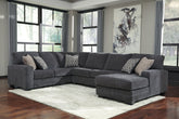 Hoover Furniture Outlet - Ashley Furniture - Tracling 3-Piece Sectional with Chaise - LAF 3-Piece Sectional with Chaise - 72600S2