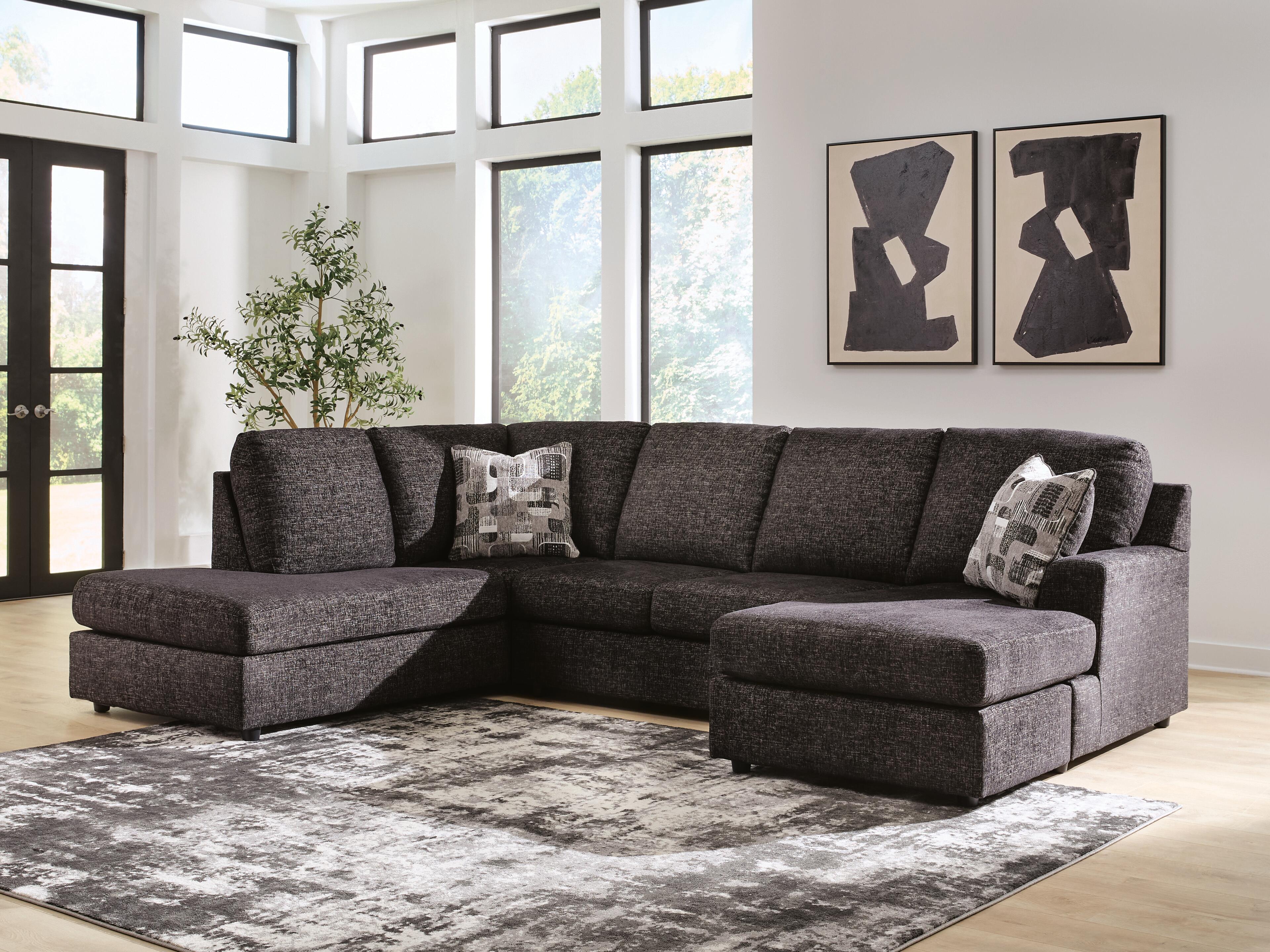 Hoover Furniture Outlet - Ashley Furniture - Lentiz 2-Piece Sectional with Chaise - RAF 2-Piece Sectional with Chaise - PC73404S1