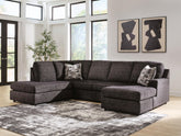 Hoover Furniture Outlet - Ashley Furniture - Lentiz 2-Piece Sectional with Chaise - RAF 2-Piece Sectional with Chaise - PC73404S1