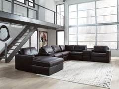 Hoover Furniture Outlet - Ashley Furniture - ModMax II 8-Piece Sectional with Chaise and Audio Consoles - RAF 8-Piece Sectional with Chaise and Audio Consoles - 74305S47