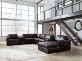 Hoover Furniture Outlet - Ashley Furniture - ModMax II 8-Piece Sectional with Chaise and Storage Consoles - RAF 8-Piece Sectional with Chaise and Storage Consoles - 74305S42
