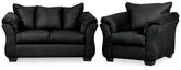 Hoover Furniture Outlet - Ashley Furniture - Darcy Loveseat and Chair - Loveseat and Chair - 75008U14
