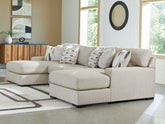 Hoover Furniture Outlet - Ashley Furniture - Laurelgrove 3-Piece Double Chaise Sectional - RAF 3-Piece Double Chaise Sectional - 75105S7